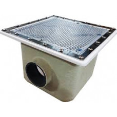 Донний злив квадратний 515х515 мм підключення 160мм (плівка)