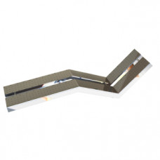 Лежак повітряного масажу подвійний, плівка, (AISI 316L)