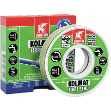 Стрічка ущільнювальна, армована просочена Kolmat Fibre Seal (12мм х15м) Фумка (30шт)