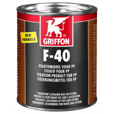 Состав фіксуючий для кріплення резинових поліпропіленових труб та Фітингів GRF F-40 1 кг (6шт)