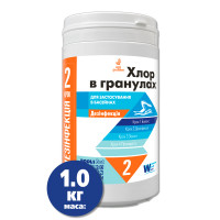 Хлор в гранулах 1 кг (туба) (12шт)