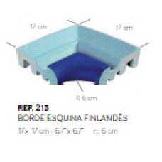 Кут зовнішній 17х17хR 6см (блакитний/т.синій) SISTEMA FINLANDES