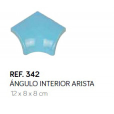 Кут зовнішній кромка 12х8x8 см (блакитний)