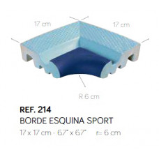 Кут внутрішній 17х17хR 6см (блакитний/т.синій) SISTEMA SPORT