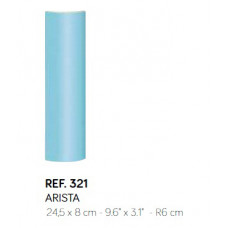 Кромка 24.5х8 см, R6 см (блакитна)