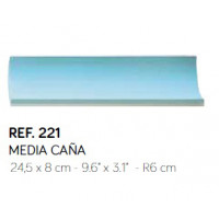 Галтель 24.5x8 см, R6 см (блакитна)