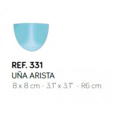 Кут зовнішній 8х8 см, R6 см (блакитний)