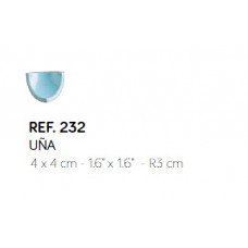 Кут внутрішній 4х4 см, R3 см (блакитний)