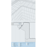 Кут зовнішній 12х12 см (беж/т.синій) SISTEMA FINLANDES