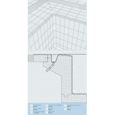 Кут зовнішній 12х12 см (беж/т.синій) SISTEMA FINLANDES
