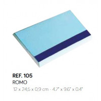 Плитка ROMO для сходинок 12x24.5х0.9см (блакитна/т. синя) Антисліп