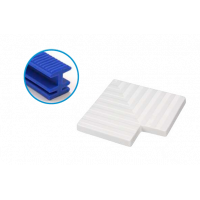 Кут 90 решітки переливу 24,5 см, пластик, синій, Acqua Source