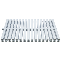 Решітка переливу, пластик ПП, ширина 19,5 см, біла, Acqua Source