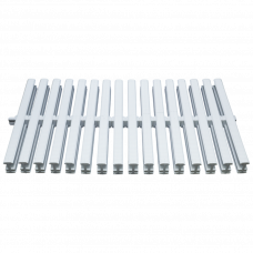 Решітка переливу, пластик ПП, ширина 19,5 см, біла, Acqua Source