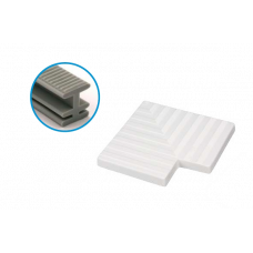 Кут 90 решітки переливу 24,5 см, пластик, сірий, Acqua Source