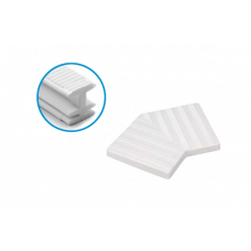 Кут 45 решітки переливу 24,5 см, пластик, білий, Acqua Source