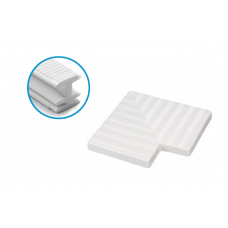 Кут 90 решітки переливу 19,5 см, пластик, білий, Acqua Source