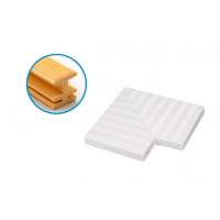 Кут 90 решітки переливу 29,5 см, пластик, жовтий, Acqua Source