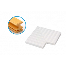 Кут 90 решітки переливу 29,5 см, пластик, жовтий, Acqua Source