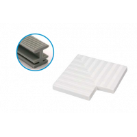 Кут 90 решітки переливу 19,5 см, пластик, сірий, Acqua Source