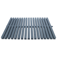 Решітка переливу, пластик ПП, ширина 29,5 см, сіра, Acqua Source