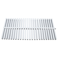 Решітка переливу 195*22 мм біла