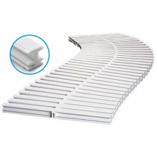 Решітка переливу, пластик ПП, ширина 24,5 см, біла, Acqua Source