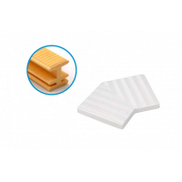 Кут 45 решітки переливу 29,5 см, пластик, жовтий, Acqua Source