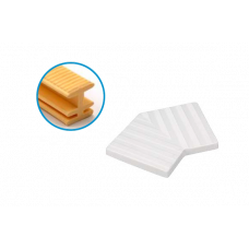 Кут 45 решітки переливу 29,5 см, пластик, жовтий, Acqua Source