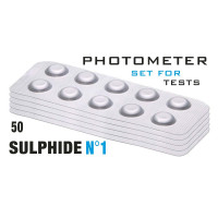 Таб. Sulphide 1 (Сульфіди, 0.04-0.50 мг/л) 50 піг/уп. (10 піг/шт) Photometer/Corporator