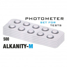 Таб. Alkalinity-M (Лужність-M, 5 - 200 мл/л) 500 піг/уп. (10 піг/шт) Photometer/Comporator